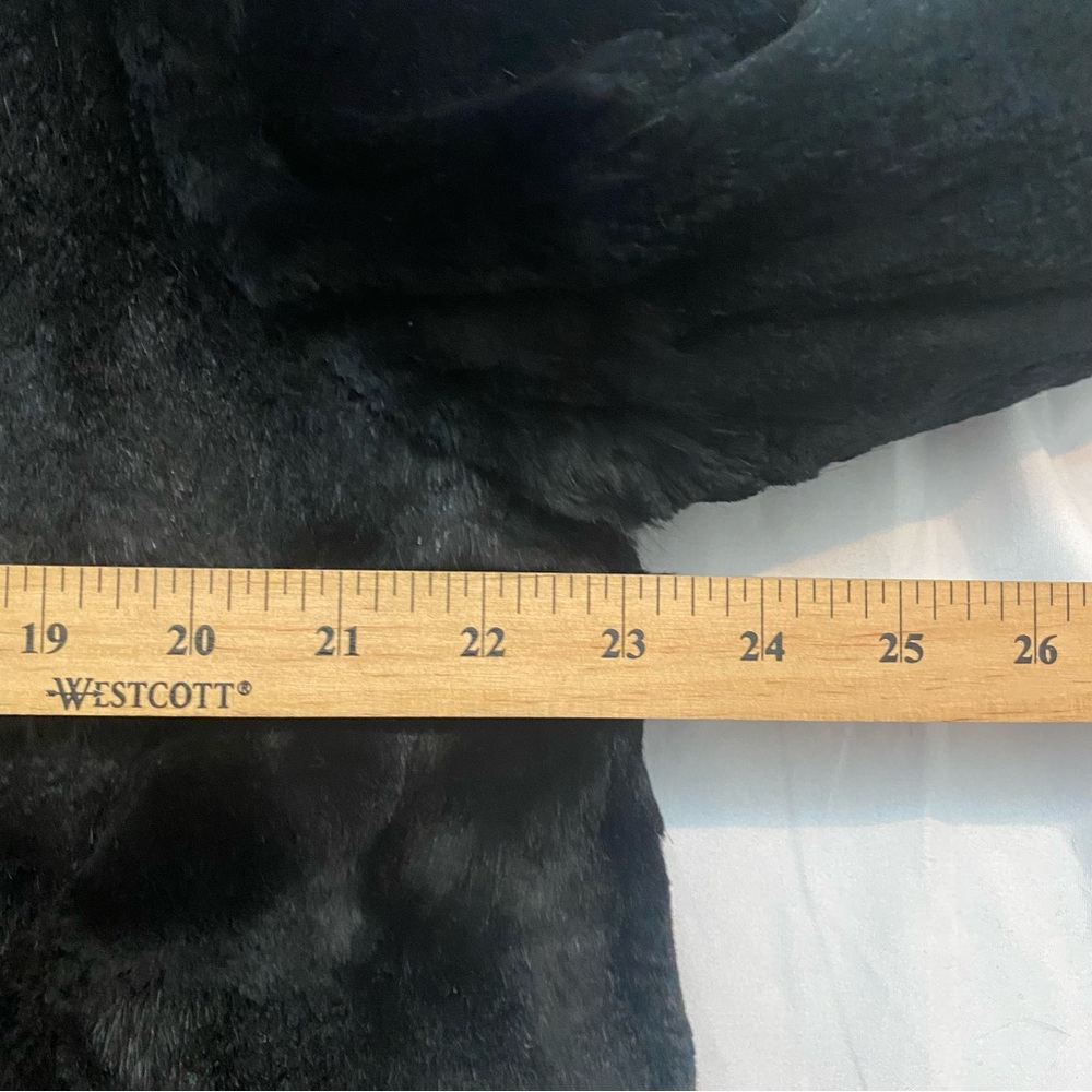 Vintage Black Rabbit Fur Jacket - Picture 4 of 6